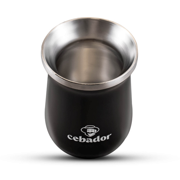 TermoMate PRO Cebador – naczynko termiczne do yerba mate – 250 ml (czarne)