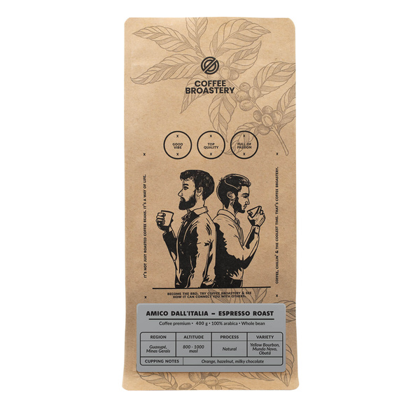 Coffee Broastery - Kawa ziarnista Amico dall'Italia Espresso Roast 400 g