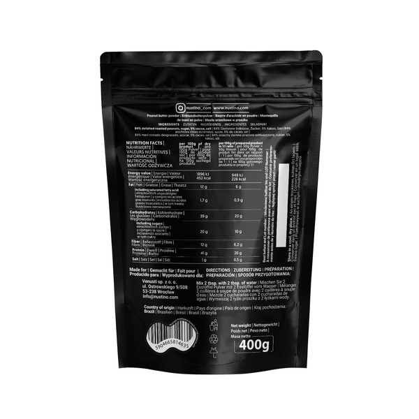 Nustino - Masło Orzechowe w Proszku - Czekolada 400g