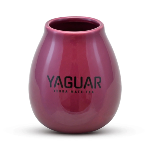 Tykwa Ceramiczna z logo Yaguar (purpurowa) 350 ml