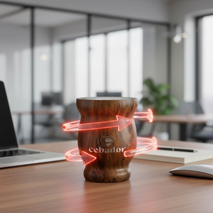 TermoMate Cebador – naczynko termiczne do yerba mate – 190 ml (kolor drewno)