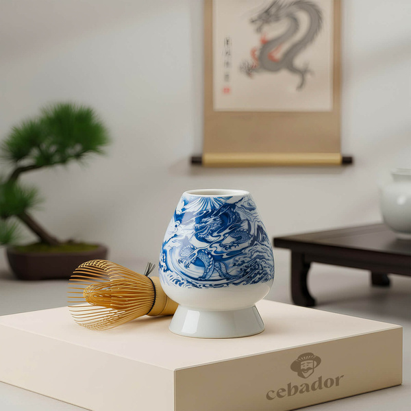 Kusenaoshi – Ceramiczna podstawka pod Chasen – Dragon