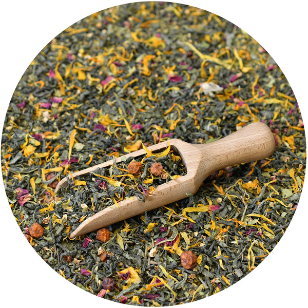 Aromantra x Mary Rose – Herbata zodiakalna – Lew (zielona) 50 g