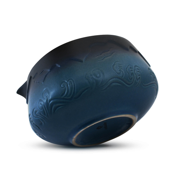 Matchawan – Ceramiczna miseczka do matchy z dzióbkiem – Mountain (niebieska)