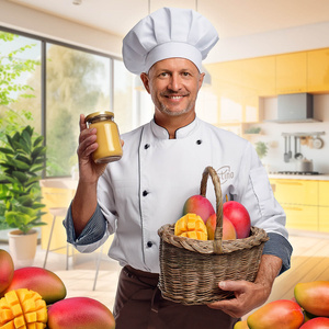 Nustino – Masło Orzechowe w Proszku – Mango (bez dodatku cukru) 400 g