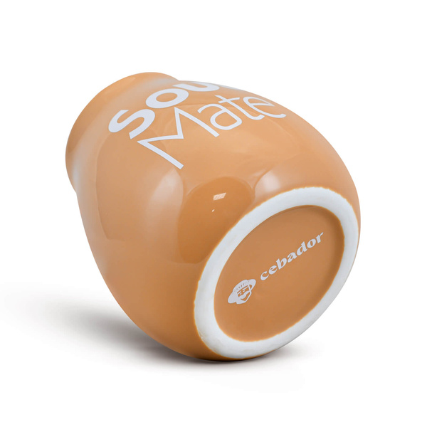 Tykwa Ceramiczna beżowa z logo Soul Mate - 350 ml