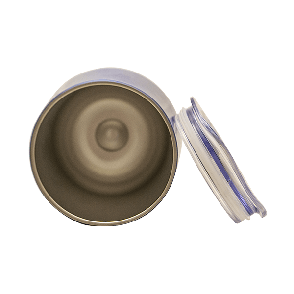 TermoLid – stalowe matero z pokrywką – motyw Guarani (czerwony) – 350 ml