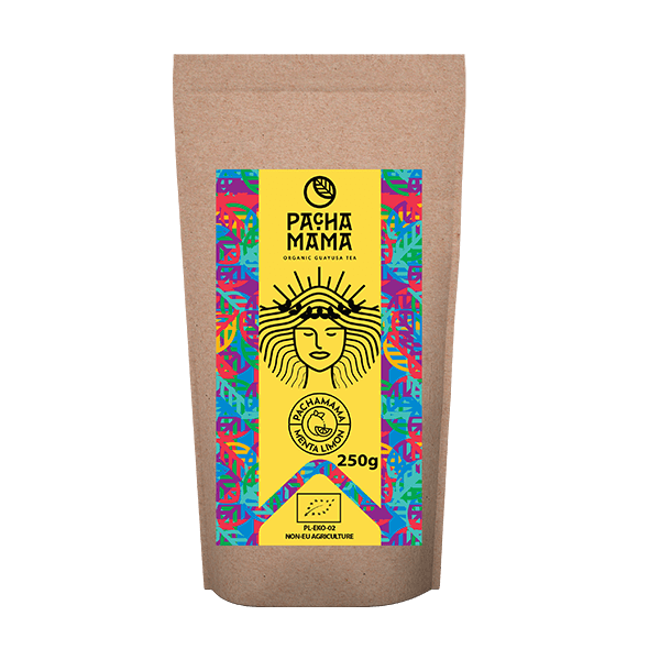 Guayusa Pachamama Menta Limón – organiczna z miętą i cytryną – 250g