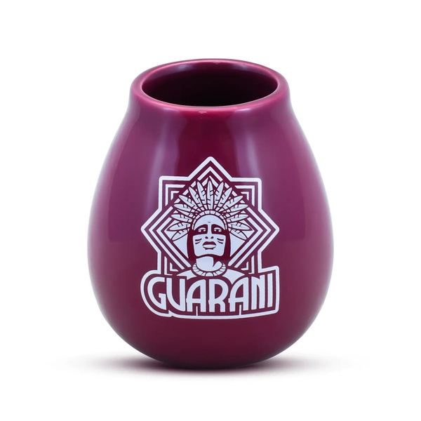 Tykwa Ceramiczna fioletowa z logo Guarani - 350 ml